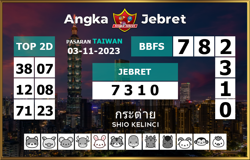 Syair Taiwan 3 November 2023