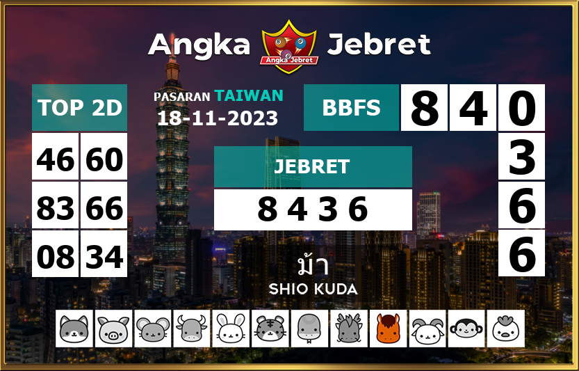 Syair Taiwan 18 November 2023